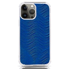 Blue Wave Abstract Texture Seamless Iphone 13 Pro Max Tpu Uv Print Case by Loisa77