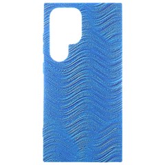 Blue Wave Abstract Texture Seamless Samsung Galaxy S24 Ultra 6 9 Inch Black Tpu Uv Case by Loisa77