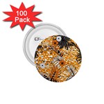 Leaf Yellow Point Flower White 1.75  Buttons (100 pack)  Front