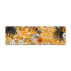 Leaf Yellow Point Flower White Sticker (bumper) by Loisa77