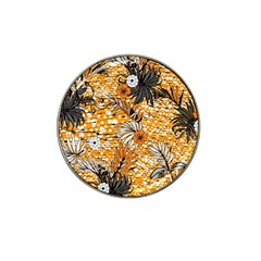 Leaf Yellow Point Flower White Hat Clip Ball Marker by Loisa77