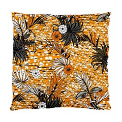 Leaf Yellow Point Flower White Standard Cushion Case (one Side) by Loisa77