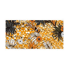 Leaf Yellow Point Flower White Yoga Headband by Loisa77