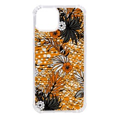 Leaf Yellow Point Flower White Iphone 14 Tpu Uv Print Case by Loisa77