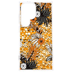 Leaf Yellow Point Flower White Samsung Galaxy S24 Plus 6 7 Inch Tpu Uv Case by Loisa77