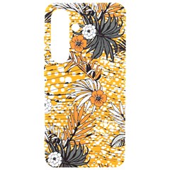 Leaf Yellow Point Flower White Samsung Galaxy S24 6 2 Inch Black Tpu Uv Case by Loisa77