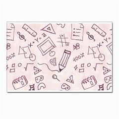 Background Pattern Doodle Wallpaper Postcard 4 x 6  (pkg Of 10) by Loisa77