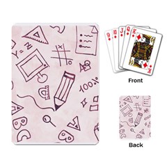 Background Pattern Doodle Wallpaper Playing Cards Single Design (rectangle)