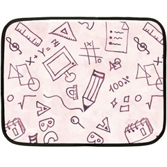 Background Pattern Doodle Wallpaper Fleece Blanket (mini) by Loisa77