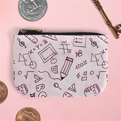 Background Pattern Doodle Wallpaper Mini Coin Purse by Loisa77