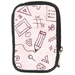 Background Pattern Doodle Wallpaper Compact Camera Leather Case by Loisa77