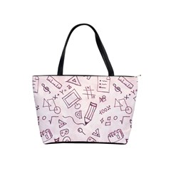 Background Pattern Doodle Wallpaper Classic Shoulder Handbag by Loisa77