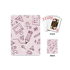 Background Pattern Doodle Wallpaper Playing Cards Single Design (mini)