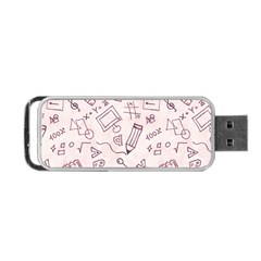 Background Pattern Doodle Wallpaper Portable Usb Flash (one Side) by Loisa77