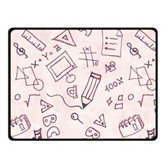 Background Pattern Doodle Wallpaper Two Sides Fleece Blanket (small) by Loisa77