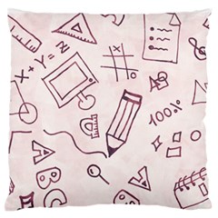 Background Pattern Doodle Wallpaper Standard Premium Plush Fleece Cushion Case (two Sides) by Loisa77