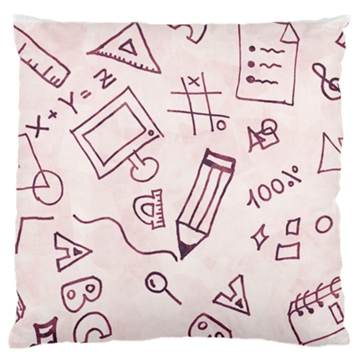 Background Pattern Doodle Wallpaper Standard Premium Plush Fleece Cushion Case (Two Sides)