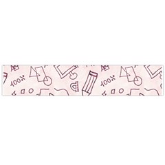 Background Pattern Doodle Wallpaper Large Premium Plush Fleece Scarf 