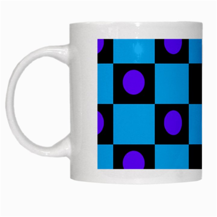 Background Pattern Geometric Game White Mug