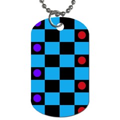 Background Pattern Geometric Game Dog Tag (one Side) by Loisa77