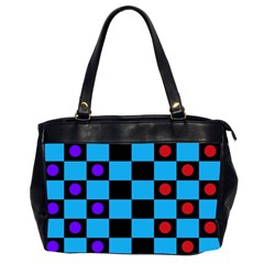 Background Pattern Geometric Game Oversize Office Handbag (2 Sides)