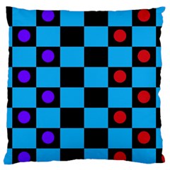 Background Pattern Geometric Game Large Premium Plush Fleece Cushion Case (one Side)