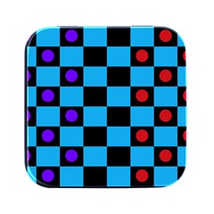 Background Pattern Geometric Game Square Metal Box (black) by Loisa77