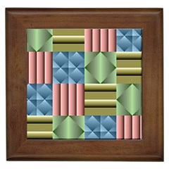 Patchwork Tile Pattern Mosaic Framed Tile by Loisa77