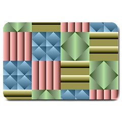 Patchwork Tile Pattern Mosaic Large Doormat by Loisa77