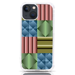 Patchwork Tile Pattern Mosaic Iphone 13 Mini Tpu Uv Print Case by Loisa77