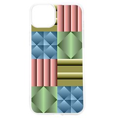 Patchwork Tile Pattern Mosaic Iphone 15 Tpu Uv Print Case by Loisa77