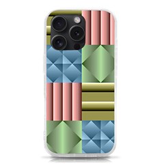 Patchwork Tile Pattern Mosaic Iphone 15 Pro Tpu Uv Print Case by Loisa77