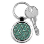 Illustration Pattern Seamless Key Chain (Round) Front