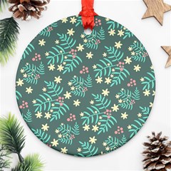 Illustration Pattern Seamless Round Ornament (two Sides)