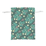 Illustration Pattern Seamless Lightweight Drawstring Pouch (L) Back