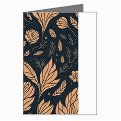 Background Pattern Leaves Texture Greeting Card by Loisa77