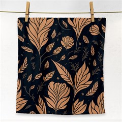 Background Pattern Leaves Texture Face Towel by Loisa77