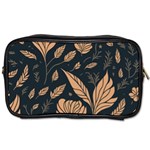 Background Pattern Leaves Texture Toiletries Bag (Two Sides) Front