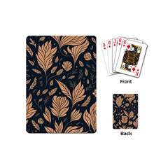 Background Pattern Leaves Texture Playing Cards Single Design (mini)