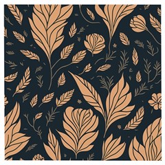 Background Pattern Leaves Texture Wooden Puzzle Square by Loisa77