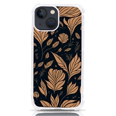 Background Pattern Leaves Texture Iphone 13 Mini Tpu Uv Print Case by Loisa77