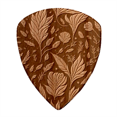 Background Pattern Leaves Texture Wood Guitar Pick (set Of 10)