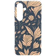 Background Pattern Leaves Texture Samsung Galaxy S24 6 2 Inch Black Tpu Uv Case