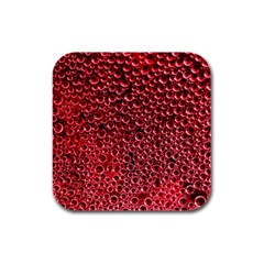 Drops Water Drop Trypophobia Rubber Square Coaster (4 Pack)