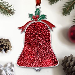 Drops Water Drop Trypophobia Metal Holly Leaf Bell Ornament