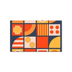 Square Shapes Pattern Design Sticker (rectangular) by Loisa77