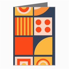 Square Shapes Pattern Design Greeting Card by Loisa77