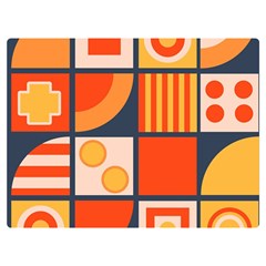 Square Shapes Pattern Design Premium Plush Fleece Blanket (extra Small) by Loisa77