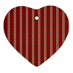 Template Background Red Strip Ornament (Heart)