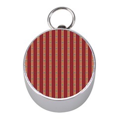 Template Background Red Strip Mini Silver Compasses